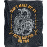 Beth Dutton Snake Silky Touch Super Soft Throw Blanket 152 X 127 cm