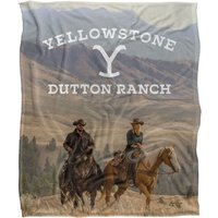 Yellowstone Rip & Beth Riding Horses Silky Touch Super Soft Throw Blanket 152 X 127 cm in White