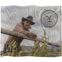 Yellowstone Kayce On The Fence Silky Touch Super Soft Throw Blanket 152 X 127 cm in White