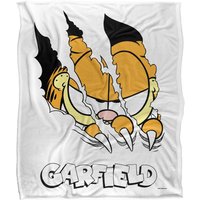 Garfield Torn Silky Touch Super Soft Throw Blanket 152 X 127 cm in White