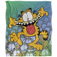 Garfield Goofy Face Silky Touch Super Soft Throw Blanket 152 X 127 cm in White