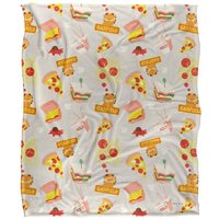 Food Pattern Silky Touch Super Soft Throw Blanket 152 X 127 cm
