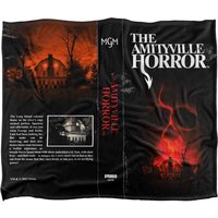 Amityville Horror - Logo Vhs Front & Back Silky Touch Super Soft Throw Blanket 152 X 127 cm in White