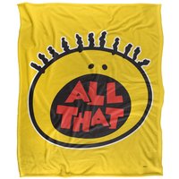 All That Logo Silky Touch Super Soft Throw Blanket 152 X 127 cm