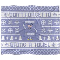 South Park Towelie Christmas Sweater Silky Touch Super Soft Throw Blanket 152 X 127 cm in White