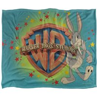 Bros. WB Shield Bugs Bunny Silky Touch Super Soft Throw Blanket 152 X 127 cm