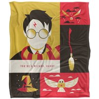Bros. Harry Potter Icons Silky Touch Super Soft Throw Blanket 152 X 127 cm