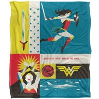 Bros. Wonder Woman Icons Silky Touch Super Soft Throw Blanket 152 X 127 cm