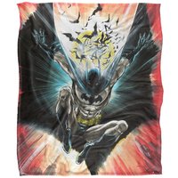 Bros. Leaping Batman Silky Touch Super Soft Throw Blanket 152 X 127 cm