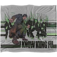 Bros. Matrix I Know Kung Fu Silky Touch Super Soft Throw Blanket 152 X 127 cm