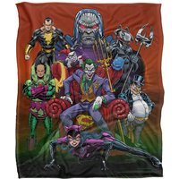 Bros. Justice League Rogues Gallery Silky Touch Super Soft Throw Blanket 152 X 127 cm