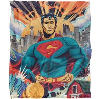 Bros. Jappy Agoncillo Superman Silky Touch Super Soft Throw Blanket 152 X 127 cm