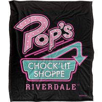 Riverdale Pop'S Chock'Lit Shop Silky Touch Super Soft Throw Blanket 152 X 127 cm in White