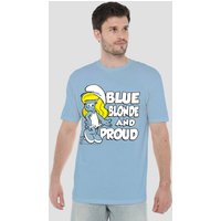 Blue Blonde & Proud T Shirt Light Blue