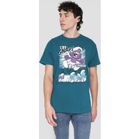 Manga Watch Biting Smurf T Shirt Slate