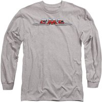 Gmc Chrome Logo Long Sleeve T Shirt Athletic Heather