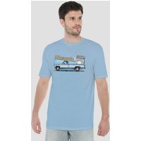 Chevrolet Old Silverado Sketch T Shirt Light Blue