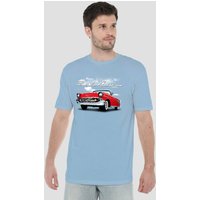 Chevrolet Bel Air Clouds T Shirt Light Blue