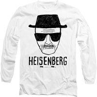Breaking Bad Heisenberg Long Sleeve T-Shirt, White | Size: Large