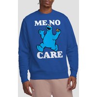 Cookie Monster Me No Care Sweatshirt
