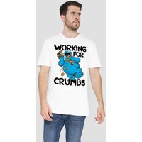 Cookie Monster Working Crumbs T Shirt