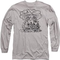 Simple Long Sleeve T Shirt Athletic Heather