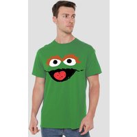 Oscar Grouch Crayon Sketch T Shirt Kelly