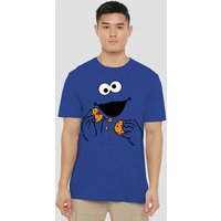 Cookie Monster Om Nom Face T Shirt