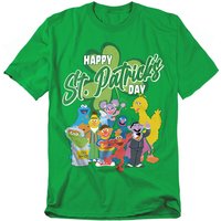 St. PatrickS Day Big Bird Elmo Cookie Monster T Shirt Kelly