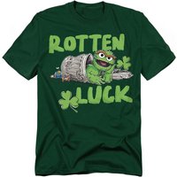 Oscar Grouch Rotten Luck T Shirt Hunter Green
