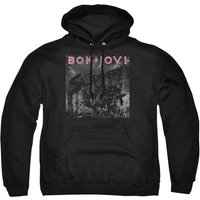 Bon Jovi Slippery Cover Hoodie, Black | Size: Large