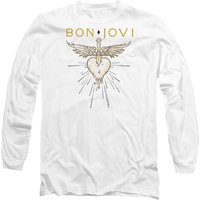 Bon Jovi Greatest Hits Long Sleeve T-Shirt, White | Size: Medium