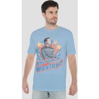 Shut Up Wesley T Shirt Light Blue