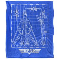 Plane Blueprint Silky Touch Super Soft Throw Blanket 152 X 127 cm