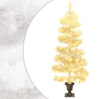 Swirl Pre lit Christmas Tree Pot 120 cm PVC