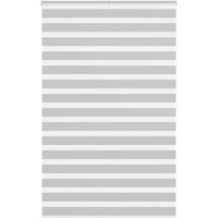 Berkfield Home Zebra Blind Light Grey 145x200 cm Fabric Width 140.9 cm Polyester