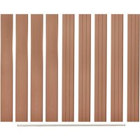 Berkfield Home Replacement Fence Boards 9 pcs WPC 170 cm Brown
