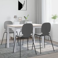 Berkfield Home Dining Table White & Brown 114x71x75 cm Solid Rubber Wood | Size: 114 x 71 x 75 cm