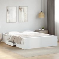 Bed Frame Drawers without Mattress 150x200 cm King