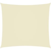 Berkfield Home Sunshade Sail Oxford Fabric Rectangular 2x3.5 m Cream in Beige