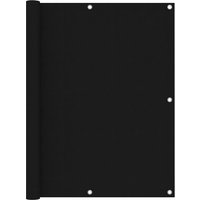 Berkfield Home Balcony Screen Black 120x600 cm Oxford Fabric