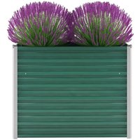 Berkfield Home Garden Raised Bed Galvanised Steel 100x40x77 cm Green | Size: 100 x 40 x 77 cm