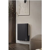 Living and Home 900W Heating Radiator Pianoforte with LED Screen and Timer in Black