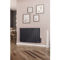 Living and Home 1800W Heating Radiator Pianoforte with LED Screen and Timer Black