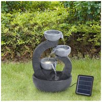 Garden Solar Powered Water Fountain Rockery Decor