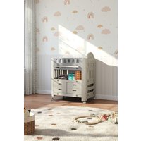 Mobile Diaper Changing Table 4 Drawers & Storage Shelf