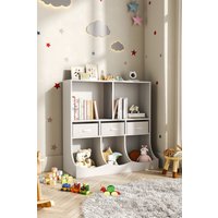 3 Tier Open Style Toy & Book Storage Cabinet