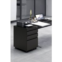 3 Drawer File Cabinet Interlock System Anti Tilt Wheels Secure Office Storage