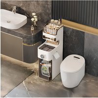 5 Tier Narrow Storage Organizer Rolling Storage Cabinet Bathroom or Kitchen