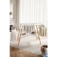 2 tier Vertical Installation Free Foldable Clothes Drying Rack Aluminium Clothes Airer 136cm